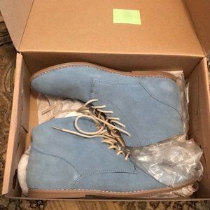 Blue booties